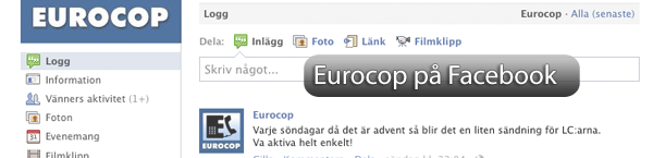 Eurocop på Facebook